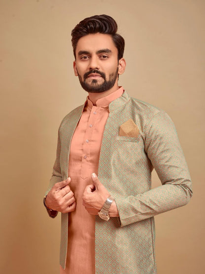 Jacket with Inner Kurta Set