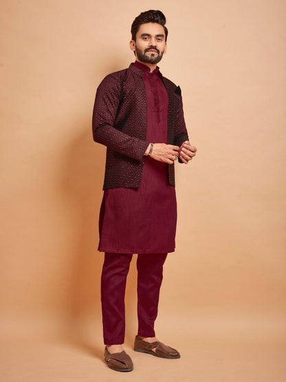 Jacket with Inner Kurta Set