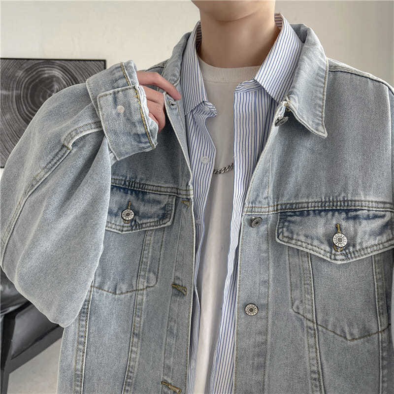 Spring And Autumn Denim Jacket Men