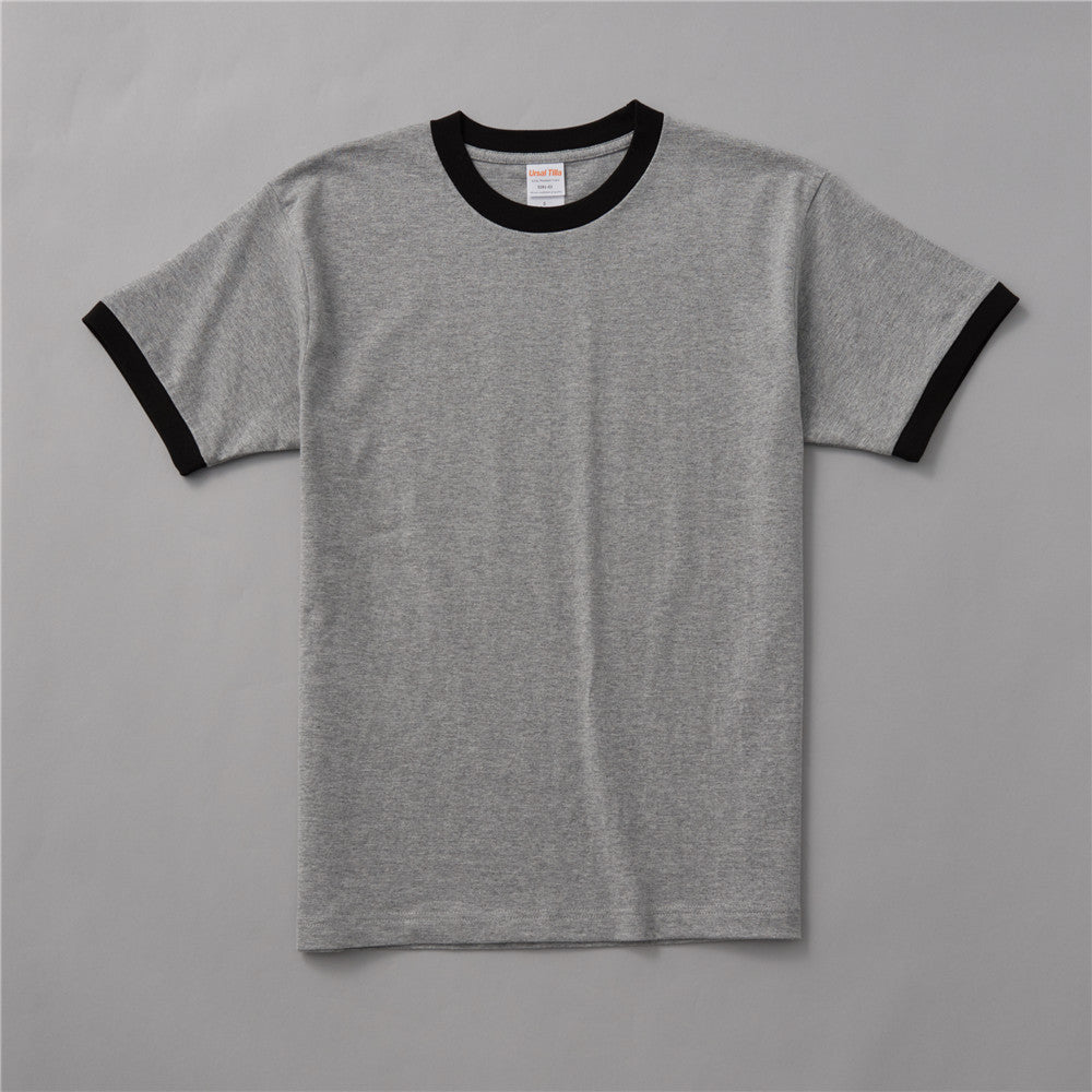 Men's T-shirt Solid Color Blank Round-neck Shirt