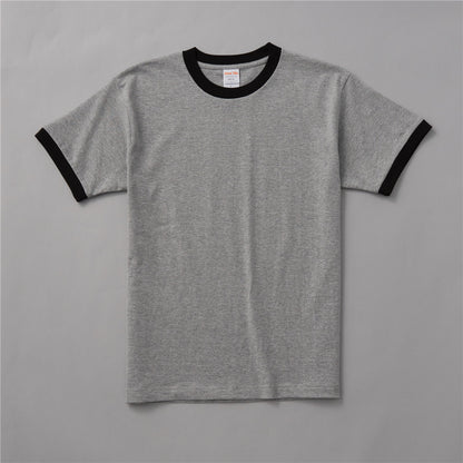 Men's T-shirt Solid Color Blank Round-neck Shirt