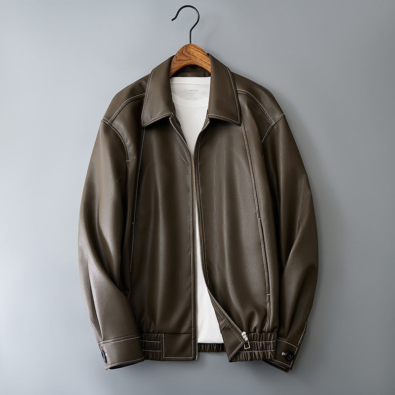 Casual Men's Coat Leather Jacket