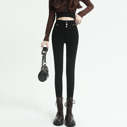 Women's High Waist Tight Ankle-length Pencil Pants