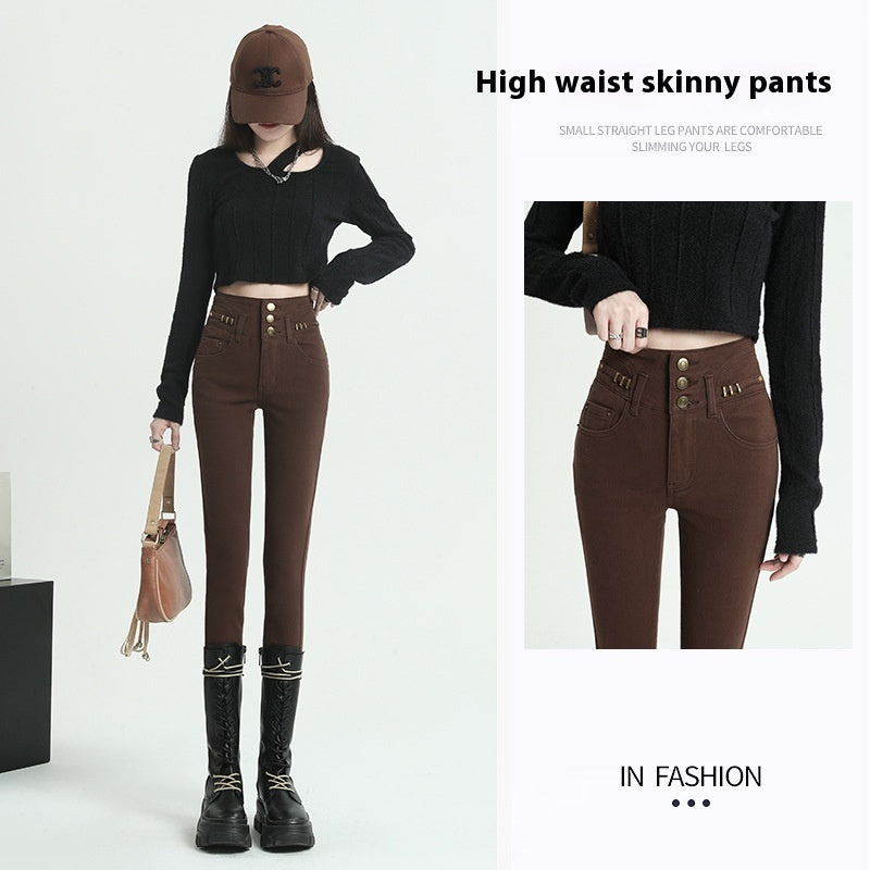 Women's High Waist Tight Ankle-length Pencil Pants